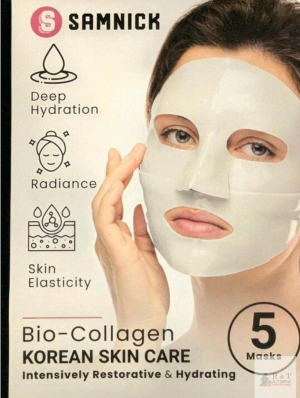 NEW 5 Pack Bio-Collegen Face Masks